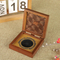 Factory Custom Eco-Friendly Wooden Coins Holder Box Adjustable Inner Padding Coin Storage with Custom Design