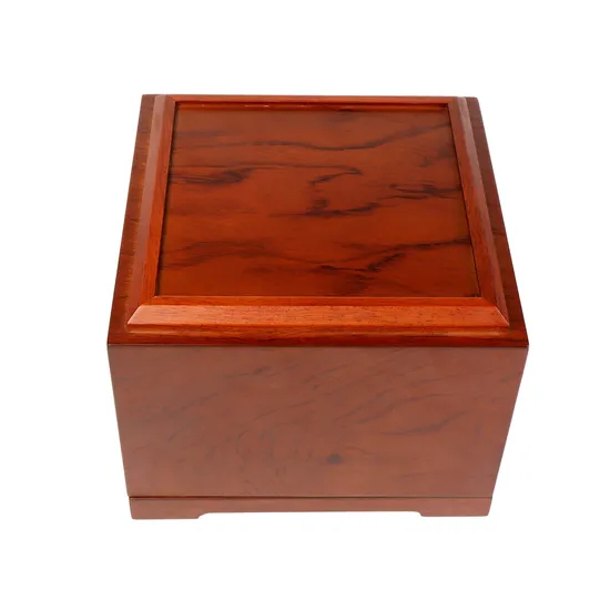 Hot-Selling Animal Pet Urn Cat Dog Coffin Funeral Supplies Solid Wood Pine Ash Box Worship