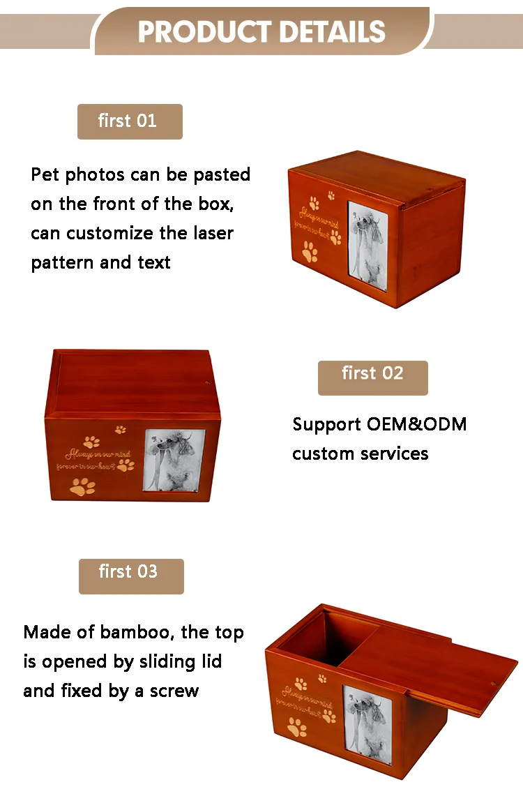 Wholesale Hot Sale Urn for Human Ashes American Cremation Urns for Adult Supplies Funeral Wooden Urns Made of Solid Poplar