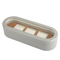 Elegant Wooden Watch Box with Transparent Design and Golden Hinge