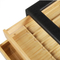 Custom Luxury Transparent Acrylic Window Design Bamboo Watch Box OEM Wooden Storage Gift Packaging Watch Box Cases Pillow