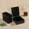 Handmade Luxury Small Black Matter Paint Tea Packaging Box with Magnet Luxury Wooden Package Box