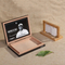 Custom Wholesale Personalized Engraved Wood Keepsake Box Walnut Wood Box with Sliding Lid Wooden Cedar Humidor Cigar Box