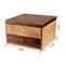 Luxury Wholesale Recyclable Tea Bags Box Packaging 4 Compartments Organizer Storage Wood Tea Box with Lid Custom Order