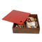 Wholesale Custom Solid Wooden Gift Boxes Memory Boxes Handmade Rustic Laser Engraved Blanks Case Handmade Wooden Storage Boxes with 4 Compartment