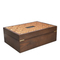 Elegant Customizable Walnut Wood Gift Box with Lid