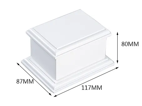 Wholesale Factoray Price America Oak Solid Wood Custom Casket Wooden Casket and Coffin Funeral Urn Pakckaging Box Cremation Urn for Human and Pets Ash
