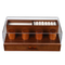 Clear Acrylic Glass Cover Versatile Storage Space Wooden Watch Display Case with Drawers Watch Collection Box