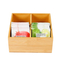Wholesale Bamboo Wooden Service Tray Bamboo Wooden Tray Wooden Decorative Tray Storage Coffee & Tea Bag Tray Wooden Food Packaging Case