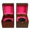 Luxury Eco-Friendly Brown Matte Wooden Tea Storage Box