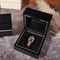 Luxurious High-End Black Piano Glossy Lacquer Finish Wooden Packaging Display Gift Box for Single Watch