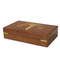 Elegant Long Wooden Storage Box with Lid for Jewelry and Pens