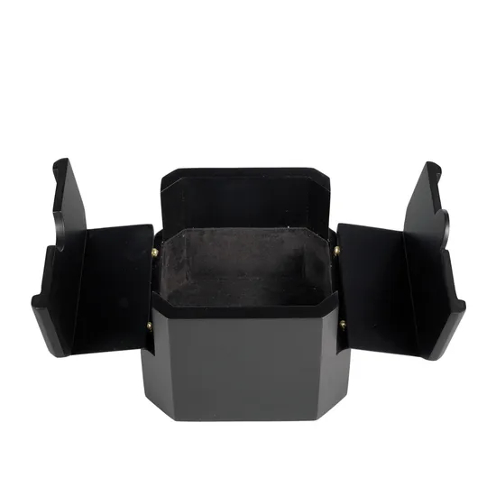 Luxurious High-End Black Matter Lacquer Finish Wooden Packaging Display Gift Box for Single Watch