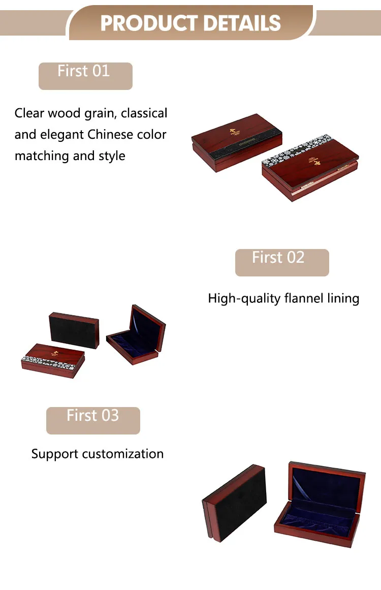 Wholesale Handmade Rectangular Wooden Gift Box with Customized Lid Unfinished Organizer for Craft Product Storage Boxes