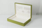 High Quality OEM ODM Handmade Custom Hot Stamping Logo Empty Wooden Rectangular Green PU Leather Storage Gift Box Luxury