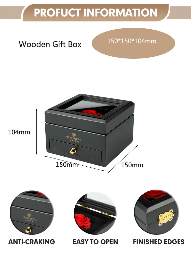 Professional Factory Product Wooden Jewelry Box with High Quality