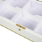 Elegant White Wooden Tea Gift Chest with 10 Compartments