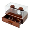 Wholesale Brown Wooden Jewelry Organizer Storage Luxury Gift Box Custom Packaging Watch Box