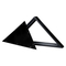 Wholesale Custom Large Wooden America Flag Box Display Case National Storage Us Banner Stand Triangle Shape Home Gift Timber