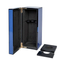 Factory Wholesale Blue Single Bottle Packaging Luxury Glossy Wooden Wine Boxes