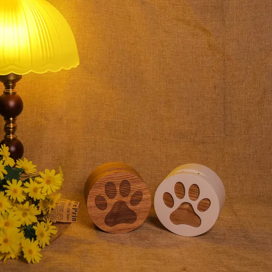 High-End Customizable Solid Wood Pet Cremation Funeral Urn Bamboo Casket for Memorial Ashes Features Logo and Size Options