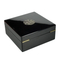 Factory Wholesale High Gloss Paint Custom Logo Luxury Wooden Black Bank Card Gift Box
