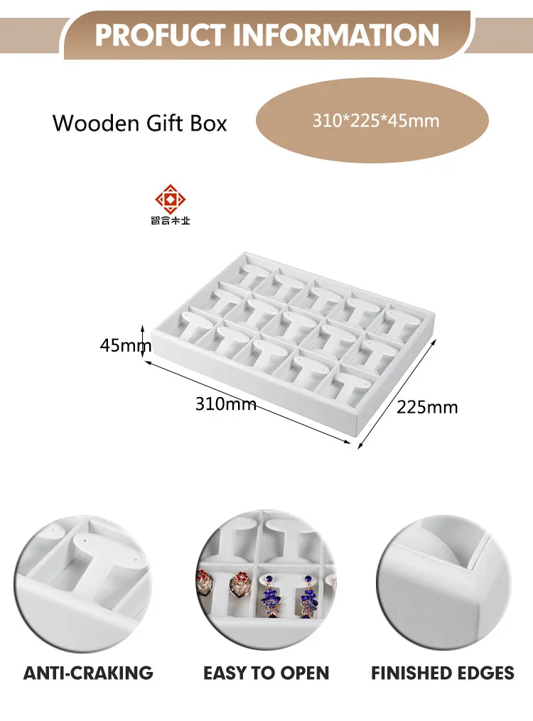Stylish White Jewelry Display Sets for Earrings and Gift Packaging