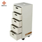 Home Decoration Living Room Bedroom Furniture White Modern MDF Wood Cabinet Chest with 5 Leather Drawers