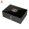 High Quality Magnetic Gift Box Black Luxury Wooden Credit Card Box Insert VIP Credit Business Card Packaging Box