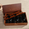 OEM Logo High Grade Gift Wine Box PU Leather Wood Premium Feel for Whisky Beer & Vodka