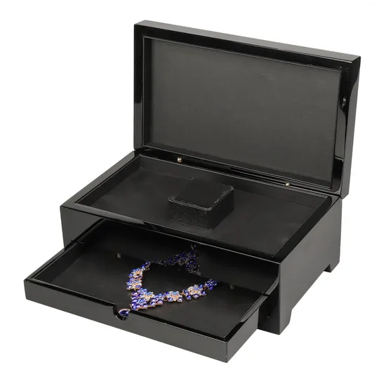 Luxury Jewelry Rings Earrings Box Custom Logo Wood Jewelry Box Organizer Jewellery Storage Box