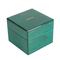 Elegant Green Glossy Varnish Watch Display Box for Storage