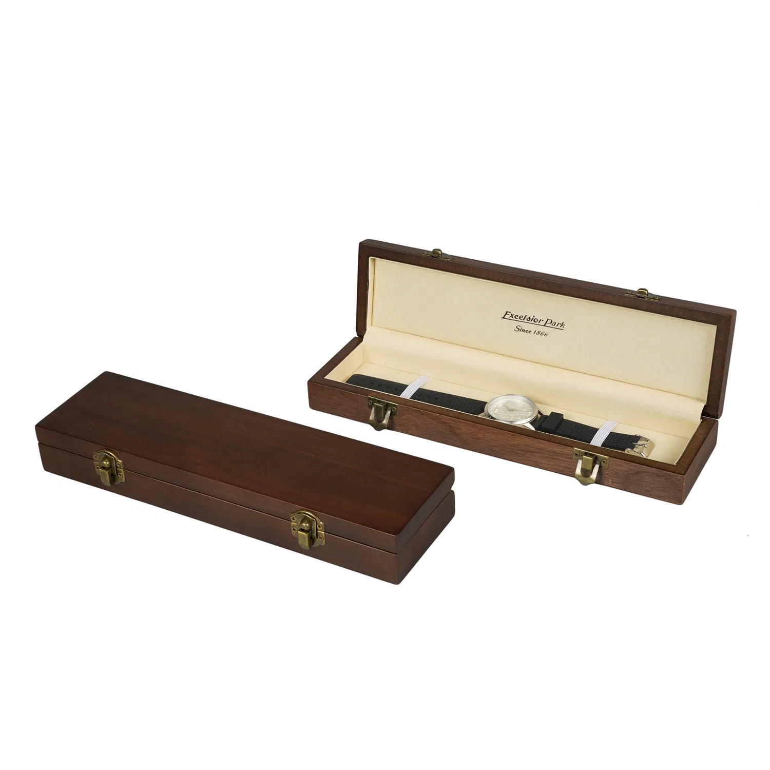 Custom Luxury Transparent Acrylic Window Design Bamboo Watch Box OEM Wooden Storage Gift Packaging Watch Box Cases Pillow