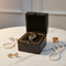 Custom Luxury Black Watch Box with Soft Pillow Storage