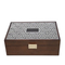 Elegant Customizable Walnut Wood Gift Box with Lid