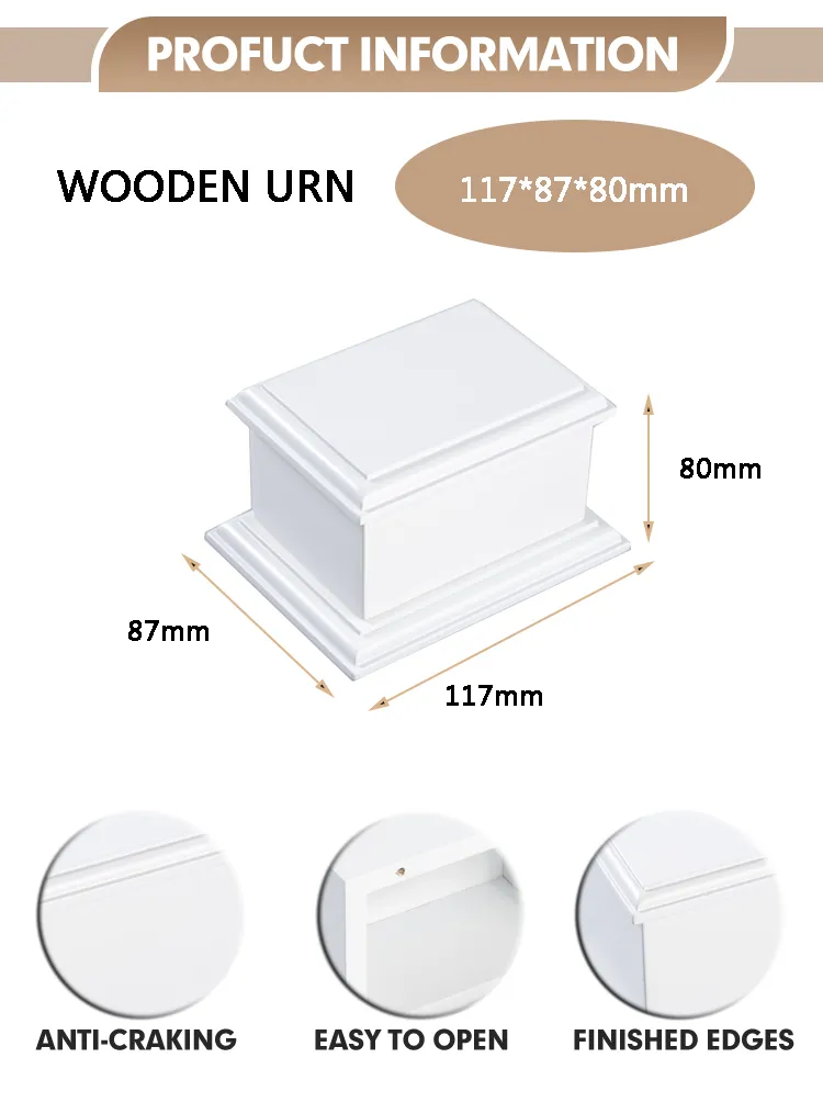 Solid Wooden Funeral Casket Lead Coffin for Pet