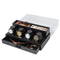 Wholesale 4 Slots Luxury Man's Gift Watch Box Custom Men's Jewelry Container Hot Sale 2 Tiers Wooden Watch Case with Acrylic Lid