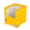 Exquisite Yellow Lacquer Single Wooden Rectangular Watch Packaging Display Box Watch Storage Gift Luxury Piano Lacquer Finish with Acrylic Window