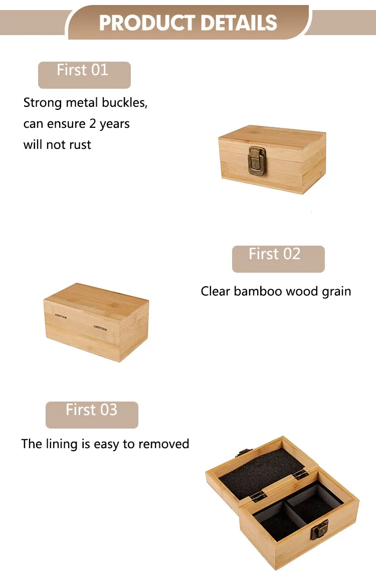 Elegant Eco-Friendly Bamboo Storage Box for Luxury Gifts