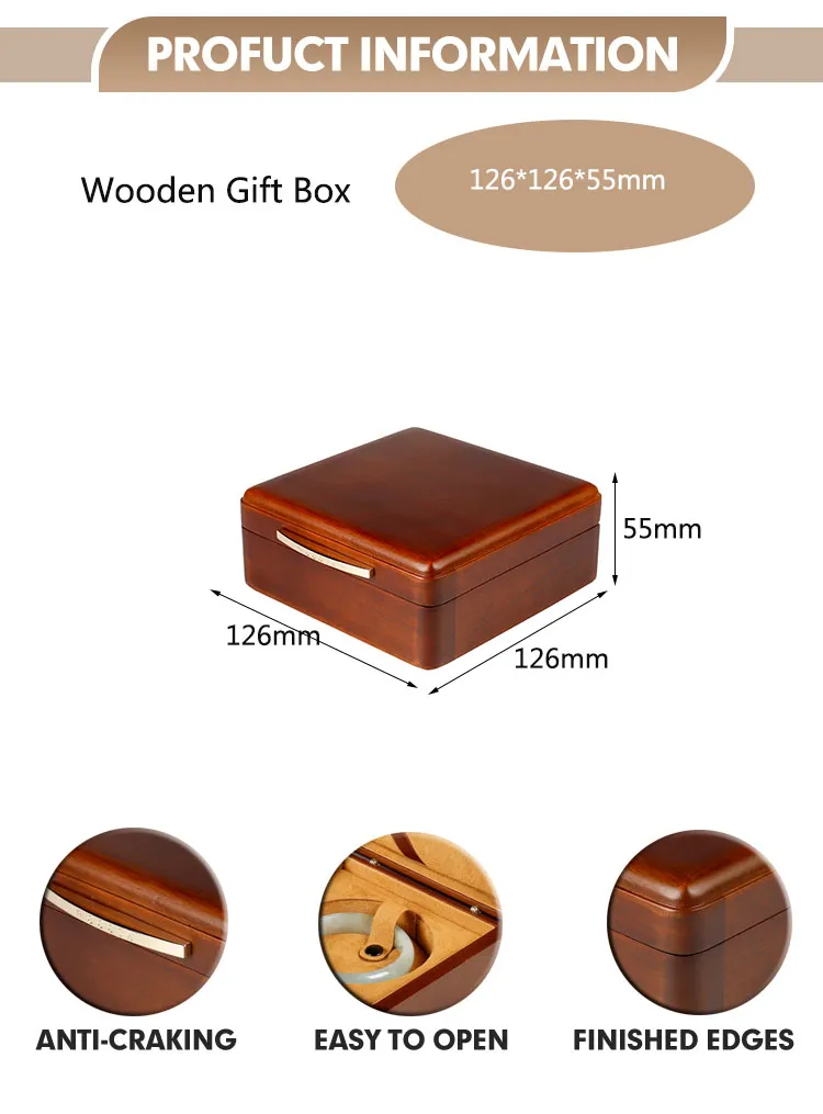 Premium Custom Wooden Gift Boxes with Logo Engraving