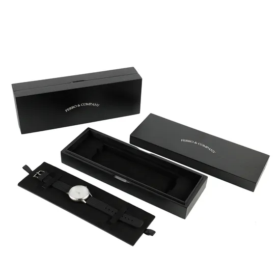 Elegant Custom Engraved Rubber Wood Watch Display Case