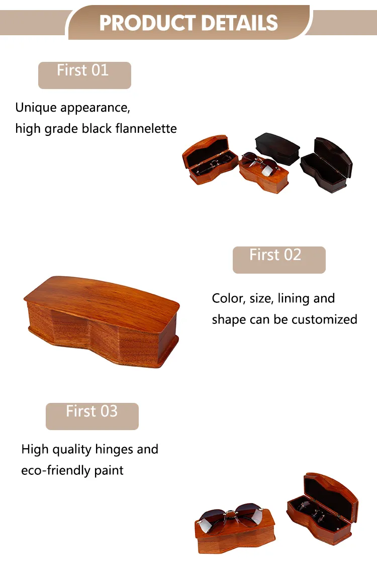 Premium Wooden Sunglass Case - Wholesale Eyewear Gift Packaging