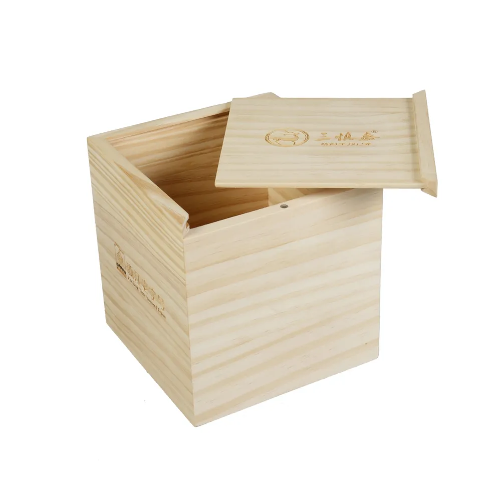 Wholesale Slide Cover Wooden Packaging Storage Gift Box Wood Packaging Watch Tea Gift Jewelry Box