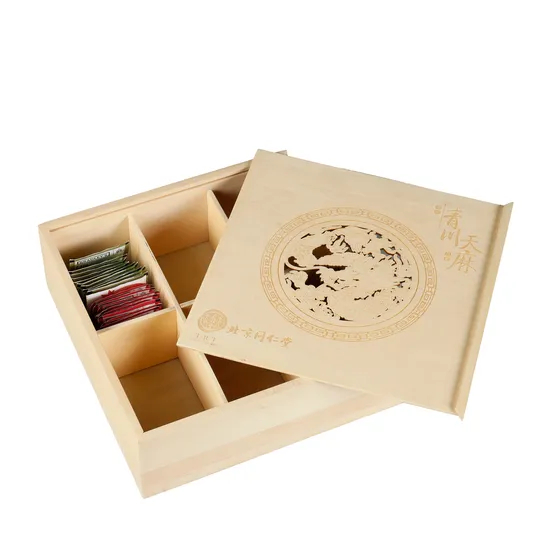 Wholesale Customized Wooden Tea Chest Gift Box Wood Watch Gift Jewelry Storage Packaging Box