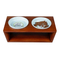 Best-Selling Wooden Frame Pet Ceramic Bowl Dog Cat Dish Bowl Collapsible Dog Feeder Pet Bowl