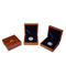 Elegant Antique Brown Round Coin Gift Box for Collectors