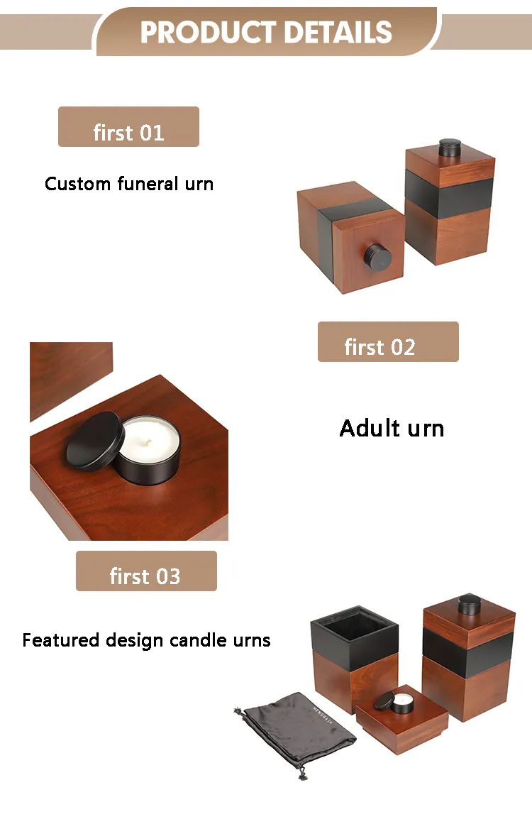 Custom Wooden Pet Urn Box Pet Memorial Shadow Box Coffin Personalized Dog Cat Ash Urn Small Animals Wood Pet Casket for Dogs