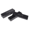 High Quality Handmade Black Matte Paint Custom Laser Logo Small Wooden Necklace Jewelry Boxes