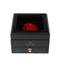 Luxury Wood Jewelry Ring Box Engraved Square Holder Case for Wedding Organizer with Drawer Display Accessories Storage
