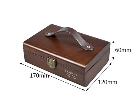 Eco-Friendly Rubber and Wood Gift Box with Leather Handle